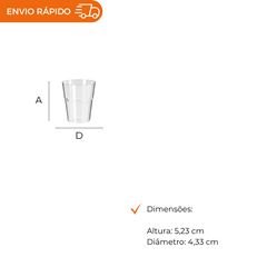 COPO ACRÍLICO PARA BRIGADEIRO 50ML CRISTAL - CPS-050