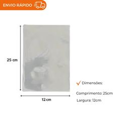 SACO PLÁSTICO DE POLIPROPILENO 12X25