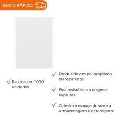SACO PLÁSTICO DE POLIPROPILENO 12X18