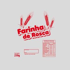 SACO PLÁSTICO DE POLIPROPILENO IMPRESSO FARINHA DE ROSCA 15X25 - 250G 