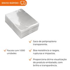 SACO PLÁSTICO DE POLIPROPILENO 18X25