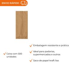 SACO DE PAPEL KRAFT MIX LISO 2KG