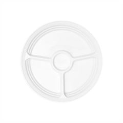 PRATO 26CM C/3 DIVI.BRANCO PC C/10