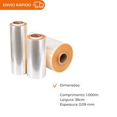 FILME PVC ESTICÁVEL 38X0,09X1000