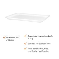 BANDEJA B5 RASA BRANCA - CR-005