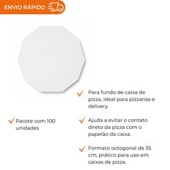 PAPEL MANTEIGA PARA CAIXA DE PIZZA 35CM