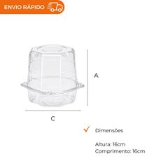 EMBALAGEM PET PANETONE CRISTAL - G 33