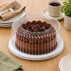 EMBALAGEM PET TORTA PEQUENA BRANCA - G 37MA