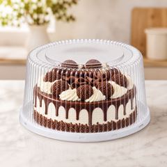 EMBALAGEM PET TORTA PEQUENA BRANCA - G 50MA