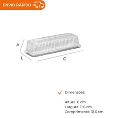 EMBALAGEM PET FATIA TORTA BRANCA - G 63MA