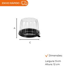 EMBALAGEM PET CUP CAKE BAIXO - G 690