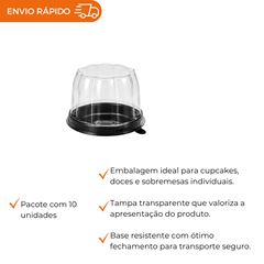 EMBALAGEM PET CUP CAKE BAIXO - G 690
