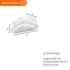 EMBALAGEM PET FATIA TORTA MINI - G 635