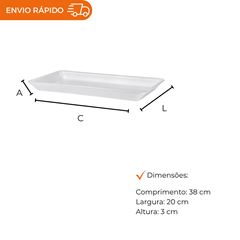 BANDEJA B8 RASA BRANCA - CR-008