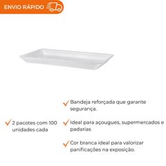 BANDEJA B8 RASA BRANCA - CR-008
