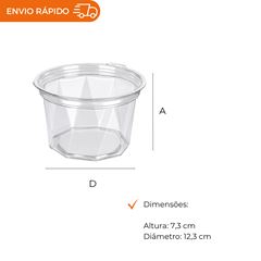 POTE 450ML PET REDONDO COM TAMPA ARTICULADA - G 771D