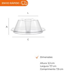 FORMA PUDIM COM TAMPA 90ML - PW61 TWH