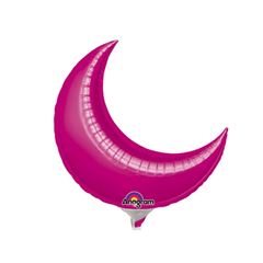 BALAO MET DECORATOR CRESCENTE FUCSIA M