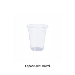 COPO 400ML DESCARTÁVEL PP TRANSPARENTE - CFT-400