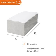 PAPEL TOALHA BRANCO 20X21CM