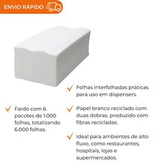 PAPEL TOALHA BRANCO 20X21CM