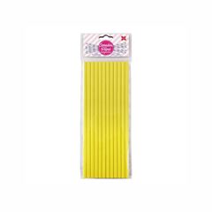 CANUDO DE PAPAEL 20CM AMARELO