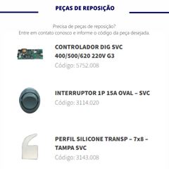 SELADORA A VÁCUO - SVC 500 DUPLO BARRAMENTO