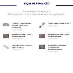 APLICADOR DE FILME EM INOX COM BARRA 220V - AF500B