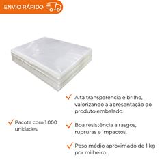 SACO PLÁSTICO DE POLIPROPILENO 16X70