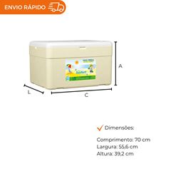 CAIXA DE ISOPOR 80L