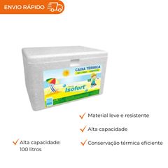 CAIXA DE ISOPOR 100L