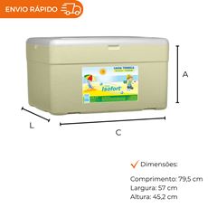 CAIXA DE ISOPOR 120L