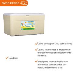 CAIXA DE ISOPOR 170L