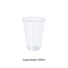 COPO 500ML DESCARTÁVEL PP TRANSPARENTE - CFT-500