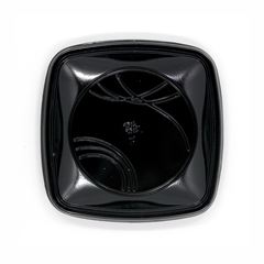 PRATO QUADRADO 15CM PRETO