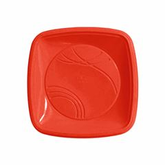 PRATO QUADRADO 15CM VERMELHO
