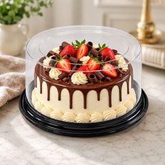 EMBALAGEM PET TORTA PEQUENA PRETA - G 50 MÉDIA CONTEMPORÂNEA