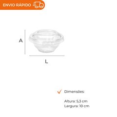 EMBALAGEM PET SOBREMESA IDEAL - G 679