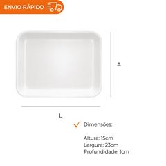 BANDEJA B2 RASA BRANCA - BFSW1523-10
