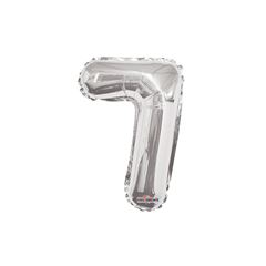BALAO MET MINISHAPE NUMERO 7 PRATA PACK