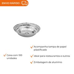 PRATO REDONDO COM TAMPA MANUAL Nº 5 340ML - M5