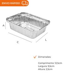 BANDEJA RETANGULAR COM TAMPA 220ML - M90
