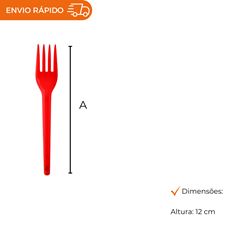 GARFO PARA SOBREMESA VERMELHO