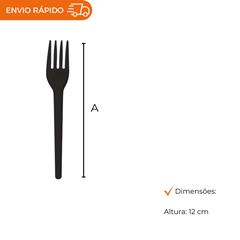 GARFO PARA SOBREMESA PRETO
