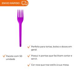 GARFO PARA SOBREMESA ROXO