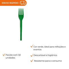 GARFO PARA SOBREMESA VERDE