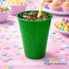 COPO DESCARTÁVEL PS 200ML VERDE