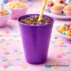 COPO DESCARTÁVEL PS 200ML ROXO