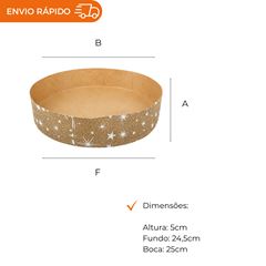 FORMA FORNEÁVEL GALLUP 25 KRAFT DECORADA