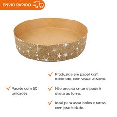 FORMA FORNEÁVEL GALLUP 25 KRAFT DECORADA